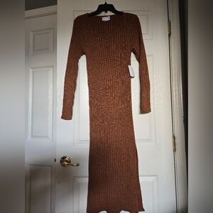 NWT Asos Brown Sweater Dress size 8/10